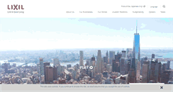 Desktop Screenshot of lixil.com
